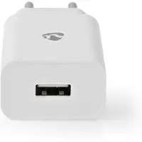 Nedis Netzladegerät 12 W 1x 2.4 A A - Anzahl der Ausgänge: 1x USB-A, Kein Kabel im Lieferumfang enthalten, Single Voltage Output, weiß WCHAU242AWT
