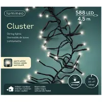 Kaemingk Lumineo Cluster Lichterkette 588 LED warmweiß außen 5,5 m schwarz
