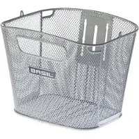 Basil Bold Fm Front Basket Silber