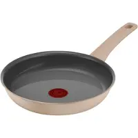Tefal Revive C43004, Rund, Allzweckpfanne, Beige, Keramik, Aluminium, Thermo-Punkt