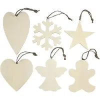 Creativ Company Bastelset Weihnachtsschmuck Winter 6er-Pack