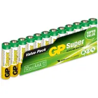 GP Super Alkaline AAA, 24A/LR03, 12er-Pack