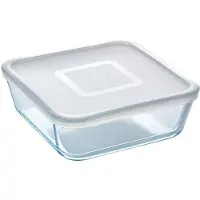 Pyrex Cook&Freeze Quadratischer Behälter mit Deckel, 15x15 cm x 6cm -0,85 l, ext