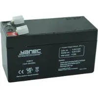 YANEC Blei-Akku 12V 1.3AH, wartungsfrei, für Alarmsysteme und USV-Systeme