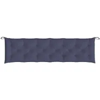 vidaXL Gartenbank-Auflage Marineblau 200x50x7 cm Oxford-Gewebe