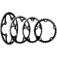 Miche Kettenblatt Supertype BCD 130SH innen 40 Zähne, schwarz, 9/10-f. Shimano