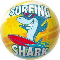 MONDO Decorball Surfing Shark, 23cm