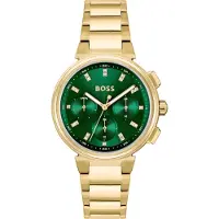 BOSS Zegarek damski 1502679 zielony klasyczny