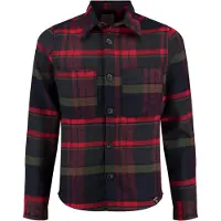 Key Largo Hemd "Zermatt" in Dunkelblau/ Rot - XXL