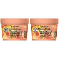 Garnier Ultimate Blends Glowing Lengths Ananas und Amla Hair Food 3-in-1-Haarmaskenbehandlung 400 ml