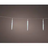 Lumineo Eiszapfenlichter - 2 Meter - 6 Eiszapfen - kaltweiß - mit Tröpfcheneffekt