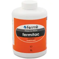 LE SANITAIRE Fermitac PVC-U Klebstoff Universeller Hart-PVC-U Kleber für Druck- und Abflußsysteme 1l Flasche mit Pinsel