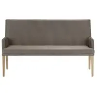 Niehoff Colorado Komfortbank Eiche bianco, Microfaser Nirvana schlamm Indoor Möbel: Breite ca. 180cm