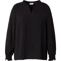ONLY Shirtbluse "CARMETTA LIFE V-NECK TOP WVN NOOS" Kunstfaser, regular fit