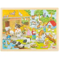Goki Einlegepuzzle Streichelzoo
