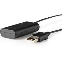 Nedis Bluetooth Transmitter - Audio- / Video- / Dateneingänge: 1x AUX / 1x USB - SBC - Bis zu 1 Geräte - Schwarz