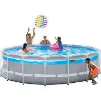 Intex Frame Pool 488 x 122 cm | Rundpool ohne Zubehör