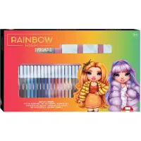 Multiprint Rainbow High Mal- und Stempelset mit Filzstiften 41-teilig