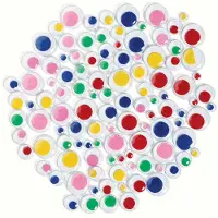 Colorations – Selbstklebende farbige Plakataugen, 100 Stück