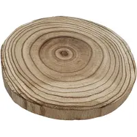 Playwood Dekoration Baumscheibe Paulownia Holz verbrannt, Ø 20 cm