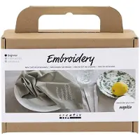 Adlibris Mini Craft Kit - Embroidery - Napkin (977648)