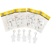 Creativ Company Textilfiguren mit Schlüsselanhänger, 25 Stk.