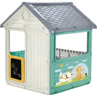 DOLU 2612 Speelhuis Mijn Eerste Speelhuis Wit/Blauw/Geel