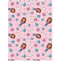 Gabby's Poppenhuis Gabby’s Dollhouse Kuscheldecke – Flanell 110×150 cm, Weich & Warm