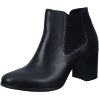 Rieker Echtleder Damen Stiefelette schwarz 50194-00, Damen:40 EU