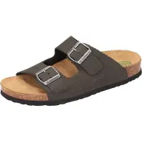 Brinkmann Herren Damen Clogs Pantoletten Leder 600357, Größe:40 EU, Farbe:Grau