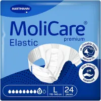 Molicare Premium Elastic Slip 9 Tropfen Gr.L 24 St Einweghosen