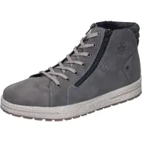Rieker Herren High Sneaker Grau Kunstleder wasserfest warm Größe: 45