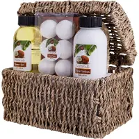 Accentra Seegrastruhe "Kokosnuss" + Gratis Sisal-Massageschwamm