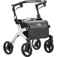 Rollz Flex 2.0 Small Shopper Rollator, pebble white 1 St