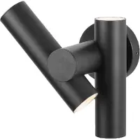 V-TAC VT-1186 Bidirektionale LED-Wandleuchte 2x3W verstellbar 4000K Schwarzer Körper IP44 - 23049