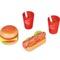 Small Wood - Lunch for Two – Hamburger and Hot Dog Set Menu (L40152)