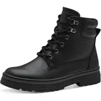 Marco Tozzi Damen Stiefelette Schnürboot Profilsohle 2-26260-43, Größe:39 EU, Farbe:Schwarz