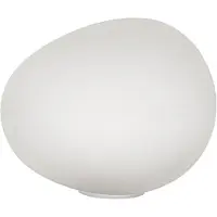 Foscarini Gregg Piccola Tischleuchte Weiß/Weiß Dimm. - , Gregg piccola, dimmbar, Weiß, für Wohnzimmer, Glas, Design
