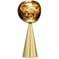 Tom Dixon Melt Portable Tischleuchte Gold - , Melt, dimmbar, Gold / Messing, für Terrasse, Kunststoff, Design