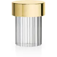 Flos Last Order Fluted Portable Tischleuchte Satin Copper - , Last Order, dimmbar, Gold / Messing, für Wohnzimmer, Glas, Design
