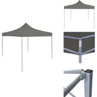 vidaXL Faltzelt Partyzelt Pop-Up 3 x 3 m Anthrazit - Pavillons & Partyzelte