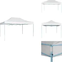 vidaXL Partyzelt Faltbar 3x4,5 m Weiß - Pavillons & Partyzelte