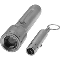 Led Lenser Ledlenser P5R Core + V8, Stainless Steel, Limited Edition,Taschenlampe und Schlüsselanhängerlampe, 500 Lumen
