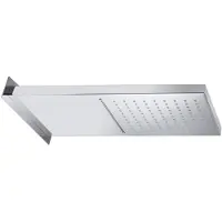 Hak Wand-Kopfbrause, 500x200mm, Kaskade, polierter Edelstahl