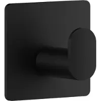 Smedbo Handtuchhaken - Schwarz - 4,8 x 4,8 cm - Edelstahl - selbstklebend