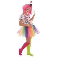 Creaciones Llopis Regenbogen-clown-mädchenkostüm