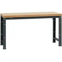 Manuflex Werkbank Profi Standard, Tischplatte Multiplex B 1750 x T 700, anthrazit