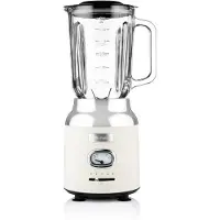 WESTINGHOUSE 1.5L Retro Standmixer mit spülmaschinenfest Krug, Weiß