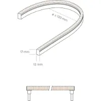 Sigor 9,6W/m ART SIDE LED-Streifen 4000K 5m 120LED/m IP67 24V 520lm/m RA90