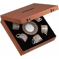 Missoni Geschenkbox Tasse & Untertasse Luxury Gift Box Zig Zag Jarris 148 220 ml (Set von 6)
